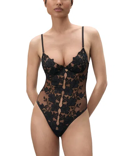 Bluebella Alara Wired Embroidered Bodysuit In White