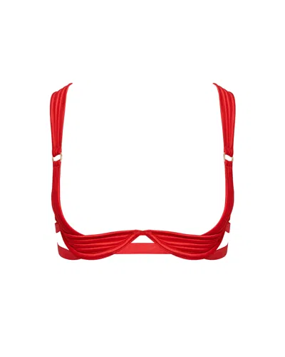 Bluebella Allegra Open Wired Bra Red