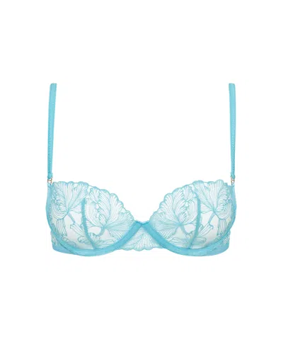 Bluebella Alula Embroidered Sheer Bra Blue