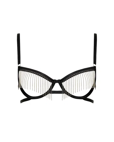 Bluebella Antoinette Open Wired Bra Black/silver