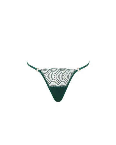 Bluebella Aster Thong Botanical Garden Green/sheer