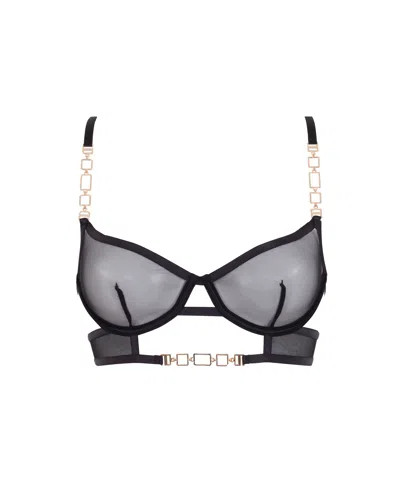 Bluebella Calypso Mesh Bra Black/gold