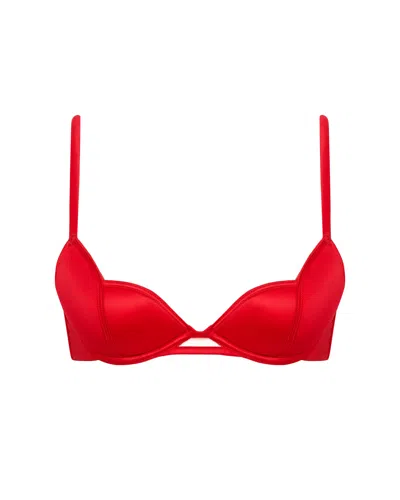 Bluebella Cara Satin Bra Red