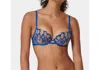 Bluebella Catalina Embroidered Mesh Underwire Bra In Blue