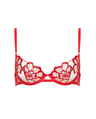 Bluebella Catalina Wired Bra Red/sheer