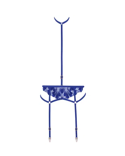 Bluebella Colette Suspender Harness Surf The Web Blue