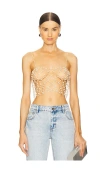 Bluebella Crop Cami In Metallic Neutral