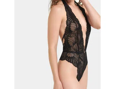 Bluebella Eloide Soft Halter Bodysuit In Black