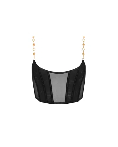 Bluebella Emery Soft Bustier Black/gold