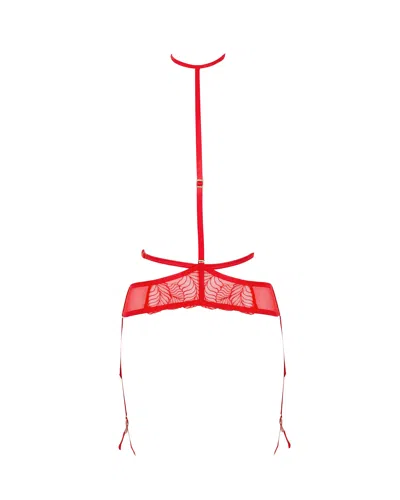 Bluebella Enya Suspender Harness With Detachable Harness Red