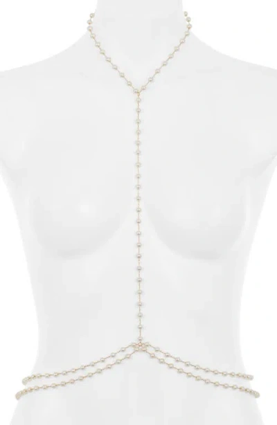 Bluebella Imitation Pearl Harness In White
