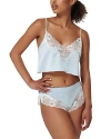 Bluebella Isabella Luxury Satin Cami And Shorts Set Ice Water Blue In Ice Water