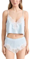 Bluebella Isabella Luxury Satin Cami And Shorts Set Ice Water Blue In Ice Water Blue