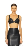 Bluebella Latex Bra In Black