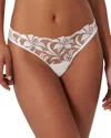 Bluebella Leonora Brief Panties In White/sheer