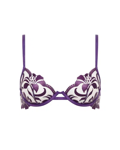 Bluebella Leonora Wired Bra Acai Purple/sheer