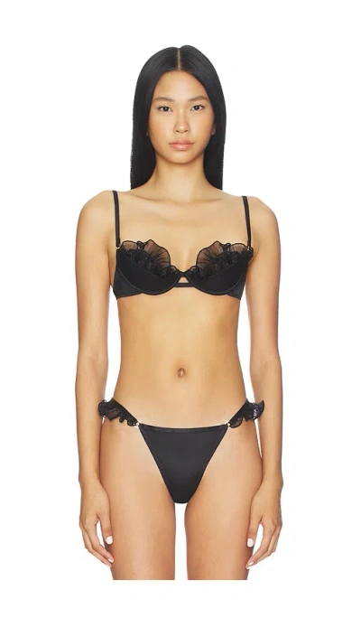 Bluebella Love Open Wired Bra In Black