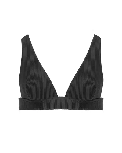 Bluebella Lucerne Plunge Bikini Top Black