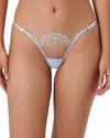 Bluebella Marisa Embroidered Briefs In Ice Water