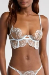 Bluebella Marisa Embroidered Mesh Bra In White