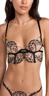 Bluebella Marisa Longline Bra In Black/sheer