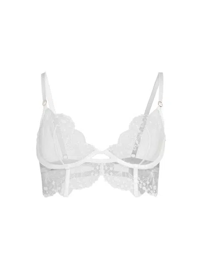 Bluebella Marisa Wired Bra In White/sheer