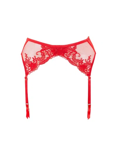 Bluebella Marseille Suspender In Tomato Red