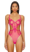 Bluebella Marseille Wired Bodysuit In Fuchsia Pink