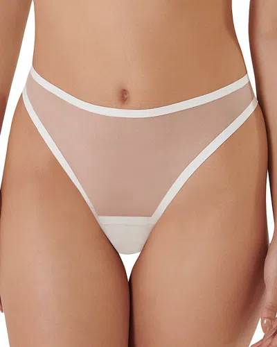 Bluebella Naomi High Waist Thong Panties In White