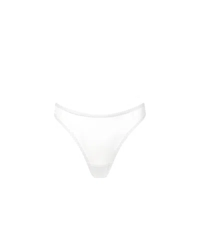 Bluebella Naomi High-waisted Mesh Thong White In Multi