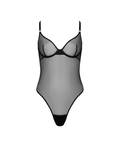 Bluebella Naomi Mesh Bodysuit Black