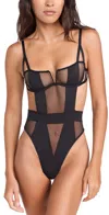 Bluebella Orla Underwire Bodysuit In Black
