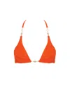 Bluebella Orta Triangle Bikini Top Orange In Multi