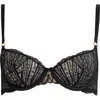 Bluebella Peyton Embroidered Underwire Bra In Black