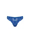 Bluebella Peyton Lace Thong Blue In Multi