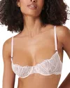 Bluebella Peyton Underwire Lace Bra In Pearl Pink