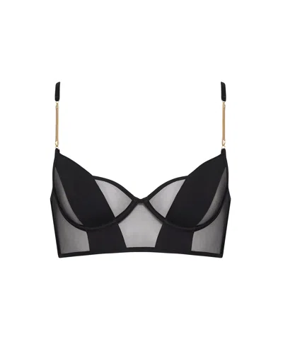 Bluebella Raine Wired Longline Bra Black