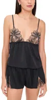 Bluebella Katerine Luxury Satin Cami And Short Set In Black
