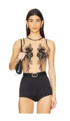 Bluebella Safiya Bodysuit In Black & Sheer