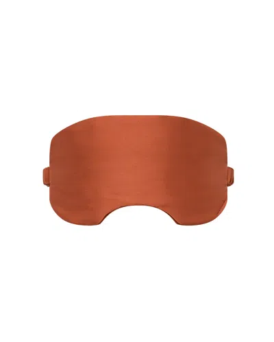 Bluebella Saskia Luxury Satin Eye Mask Baked Clay In Brown
