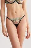 BLUEBELLA SERENA EMBROIDERED MESH BRIEFS