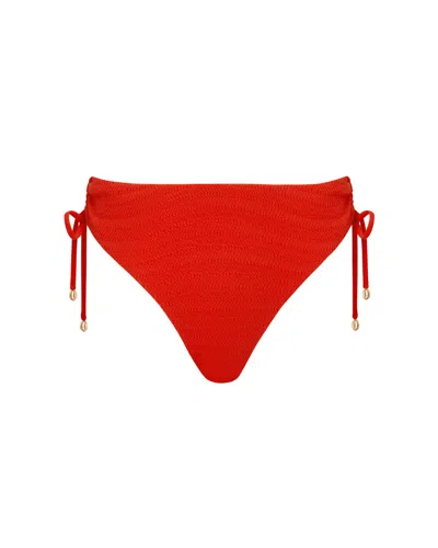 Bluebella Shala High-waist Bikini Brief Red In Orange