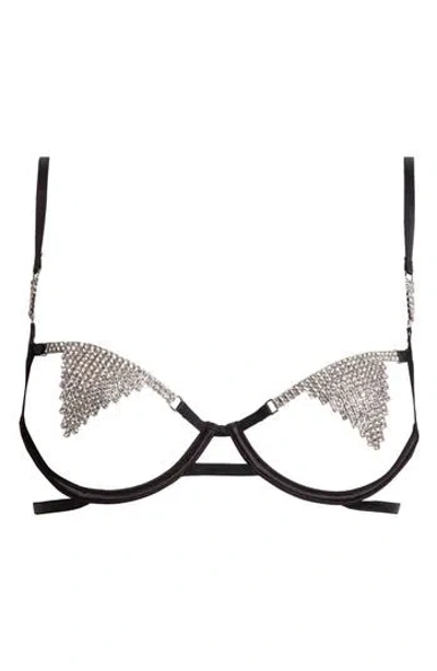 Bluebella Susu Embellished Open Cup Underwire Bra In Multi
