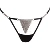 Bluebella Susu Embellished Thong In Black
