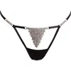 Bluebella Marabel Thong In Black/silver