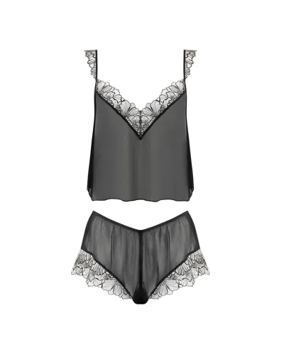 Bluebella - Us Amarosa Sheer Cami And Short Set Black