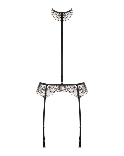 Bluebella - Us Amarosa Suspender Harness With Detachable Collar Black