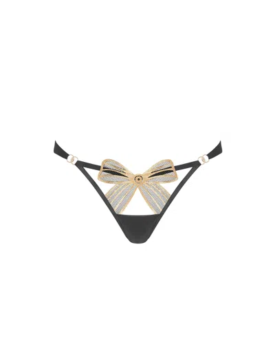 Bluebella - Us Annabel Open-back Brief Black/gold