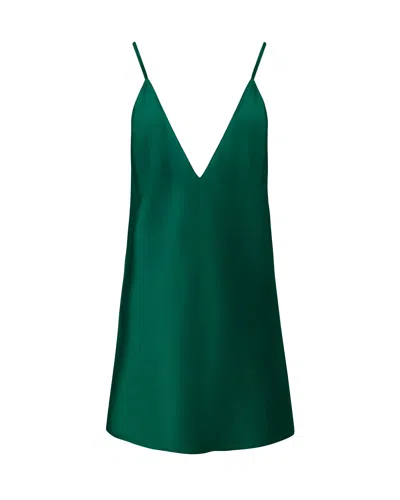 Bluebella - Us Bluebella Clea Luxury Satin Short Chemise Aventurine Green