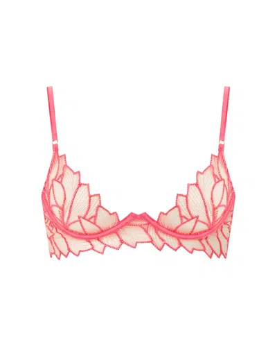 Bluebella - Us Bluebella Eden Sheer Longline Bra Pink Lemonade/white